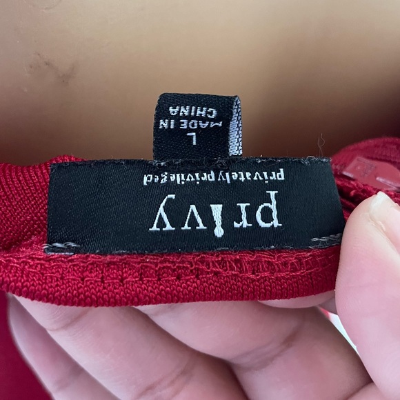 Red sexy cut out dress - Picture 2 of 5